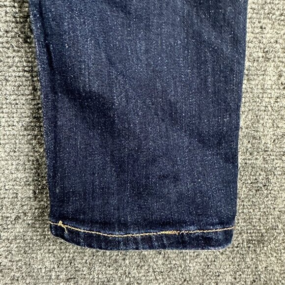 Express Jeans Womens 8 Cropped Legging Mia Mid Rise Dark Wash Cotton Stretch - Picture 7 of 8